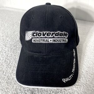 Cloverdale Industrial Black Embroidered Hat Cap